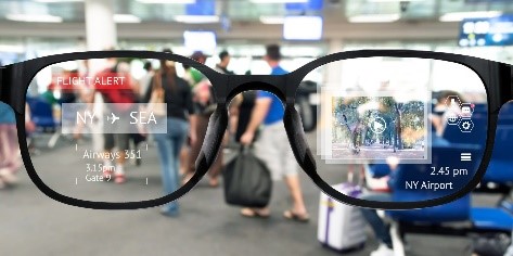 AR Prototype eyeglasses under development