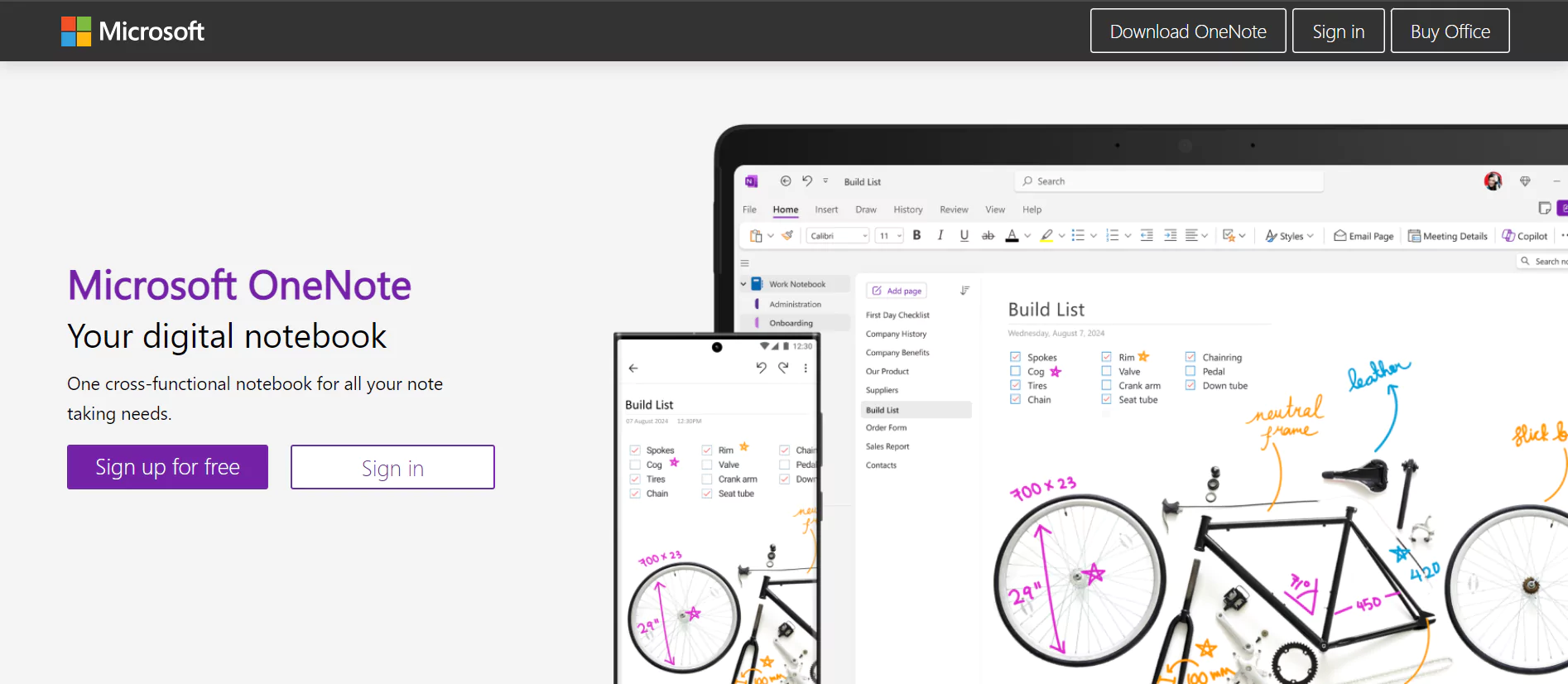 OneNote from consulting tools list