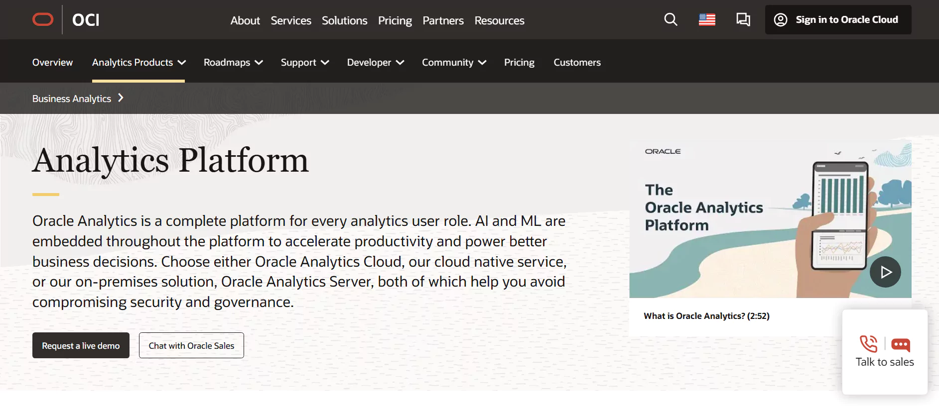 Oracle Analytics Cloud