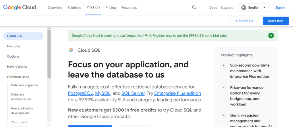 Google Cloud SQL