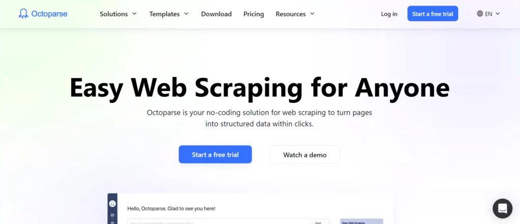 Octoparse Web Scraping Tool