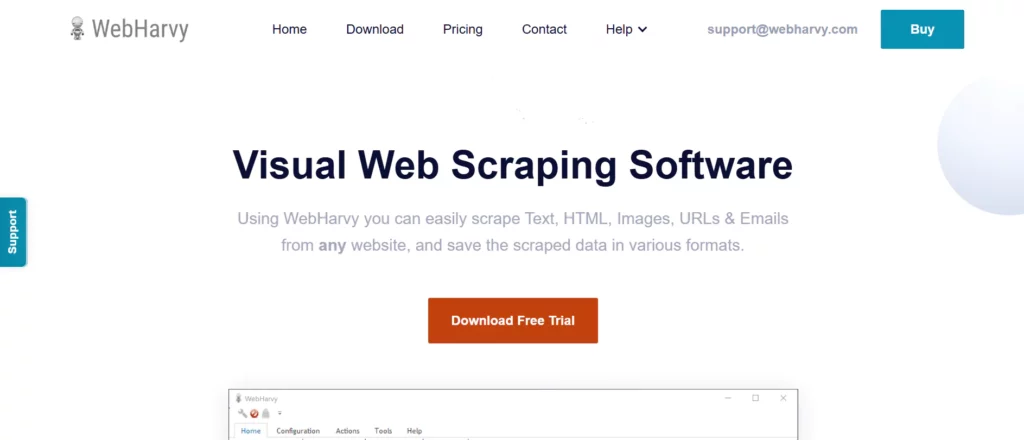 WebHarvy Web Scraping Tool