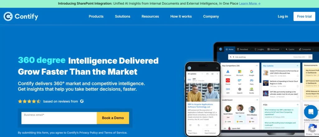Contify competitive intelligence software
