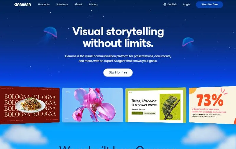 Gamma homepage